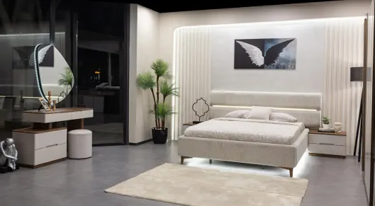 Product img 2, Lotus 6 Kapaklı Modern Yatak Odası Takımı